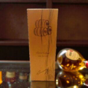 Vintage Bacardi Rum Empty Wooden Storage Box